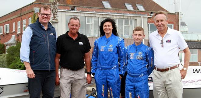 left to right - Robert Wicks - P1, Andrew Norton - RYA, Anya Colley, Ben Jelf and John Puddifoof © RYA http://www.rya.org.uk
